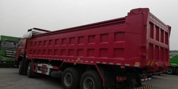 371HP Howo 12 Wheeler Dump Truck With ZF8118 Steering And HW76 Cabin