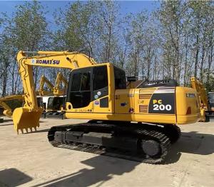 PC200-8 Excavateur Komatsu d'occasion Longueur de voie jaune 2840 mm