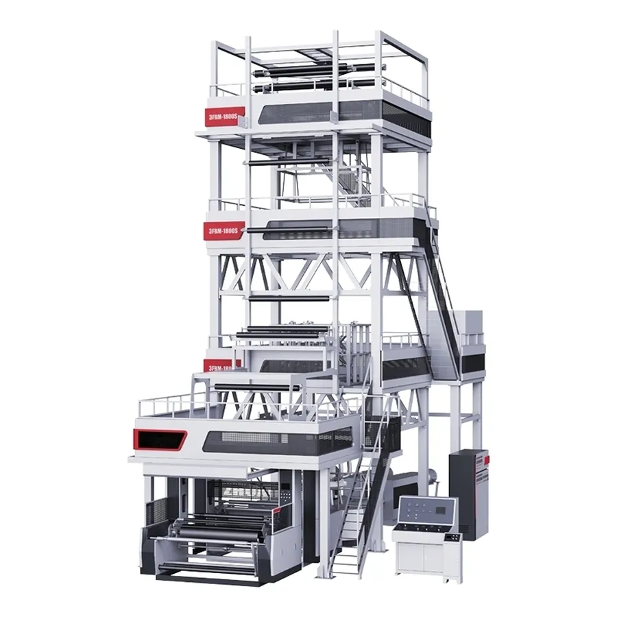 Premium 5-Layer 32: 1 L/D Ratio 5-Sets Dosing Plastic Film Layers Blowing Machine