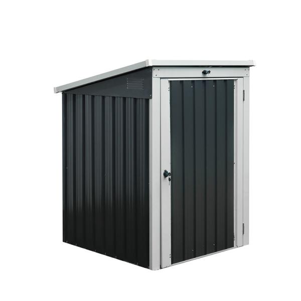 2x240L Metal Wheelie Bin Store 0.25mm 0.3mm Outdoor Garden Tool Cabinet