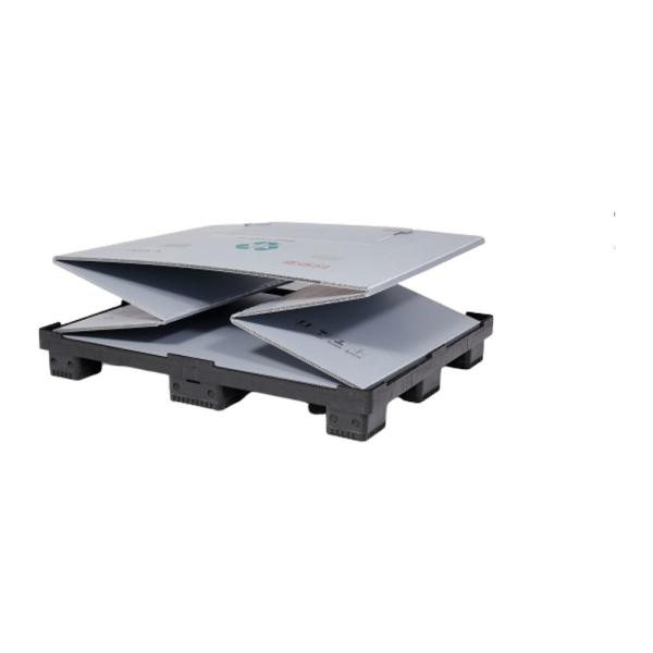 Customizable hdpe quality manufacturer supplier foldable storage collapsible pallet plastic pallet box for auto parts