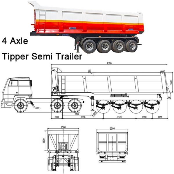 TITAN 4 Axle Hydraulic Tipper Trailer | Tipper Semi Trailer for Sale Near Me