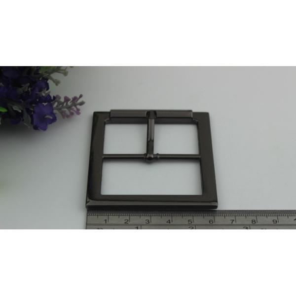 Free sample eco-friendly metal material zinc alloy 50 mm square coat pin belt buckle for women