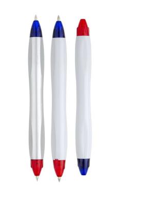 ballpoint pen with two ends, two tip ball pen, can be customized