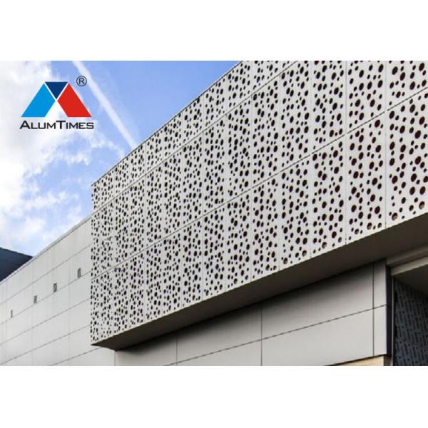 PVDF Coated Laser Cut Decorative Aluminium Screen Panels With Aluminium Alloy Material