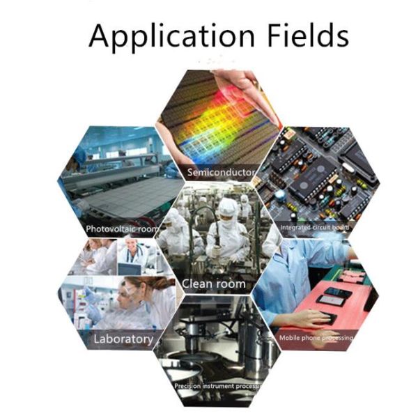 25x25cm Size 35g GSM Cleanroom Wipers with Viscose 50% Polyester 50% Material for Industrial Cleaning