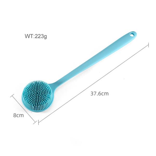 Hypoallergenic длинное тело ванны силикона ручки чистит домашние аксессуары щеткой Bathroom