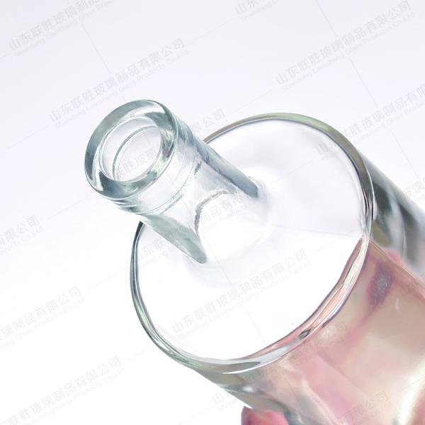 500ml Absinthe Round Glass Bottle with Long Neck Spirit Glass Bottle in Customized Color