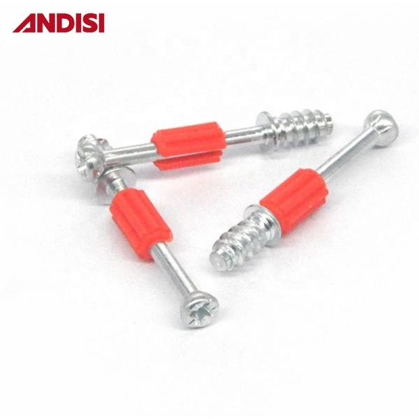 Other Furniture Hardware Mini Fix Dowel Cabinet Connector Bolt Plastic Self Tapping Screw