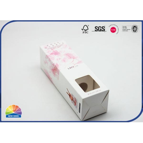 Розовая подарочная коробка складчатости духов с настоящим моментом бумажного внутреннего подноса роскошным