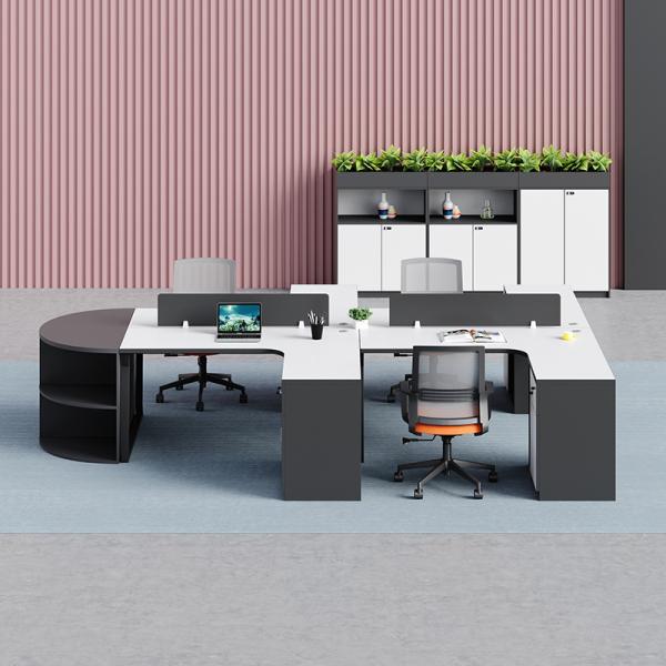 Алюминиевая рамка панель / ткань / стальная офисный стол и кресло комбинация