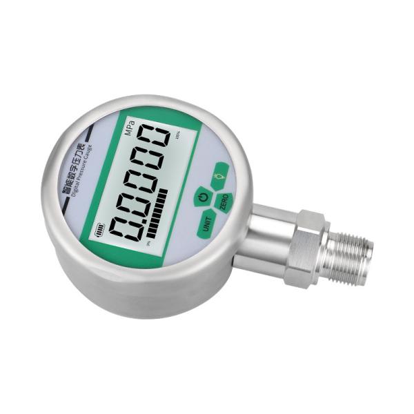 80mm Stainless Steel Digital Pressure Gauge with Threaded Connection and -1-999bar Range