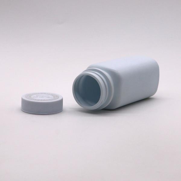120cc HDPE Carré de qualité médicamenteuse Pilule en plastique Capsule Tablette Bouteille rechargeable pour médicament