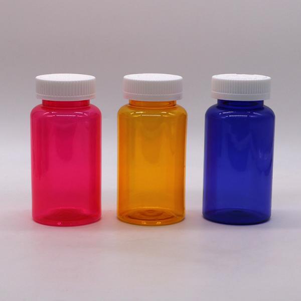 Child Resistant Lids PET Pill Containers for Pharmacy Medicine Organization 250mL
