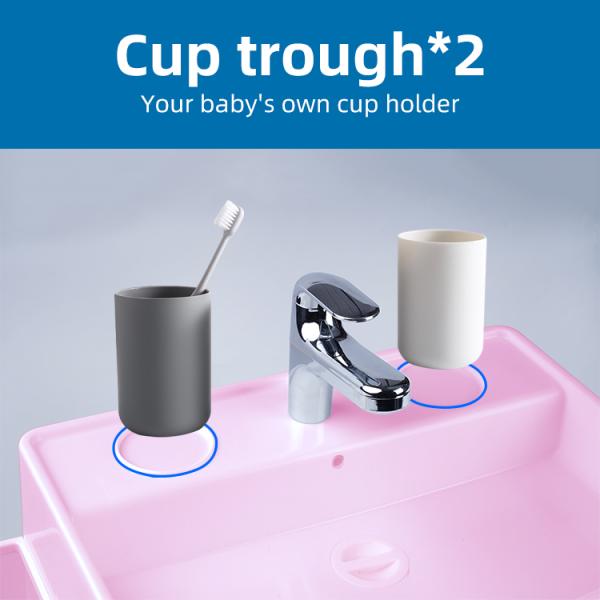 Simulated Baby Bathroom Hand Washing Basin Child Size Sink With Plastic Stand