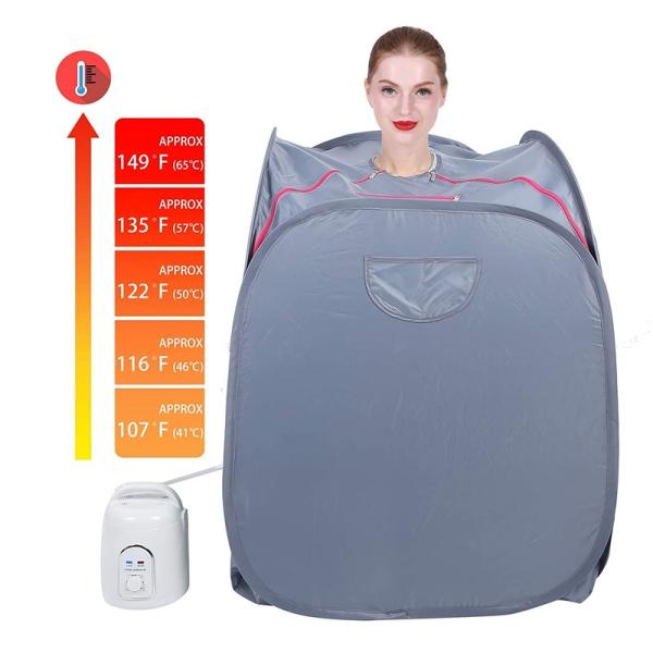 US EU Modern Popular Portable Folding Steam Sauna Room Lightweight Steam Sauna Personal Spa For Home Weight Loss Detox Relaxation