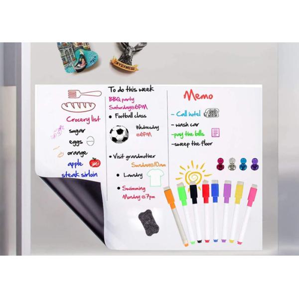 Magnetic Dry Erase Board Custom Size Flexible Magnet Sheet Durable Material Perfect for Refrigerator and Daily Planning