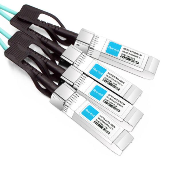H3C QSFP28-4SFP28-AOC-7M Compatible 7m (23ft) 100G QSFP+ to Four 25G SFP28 Active Optical Breakout Cable