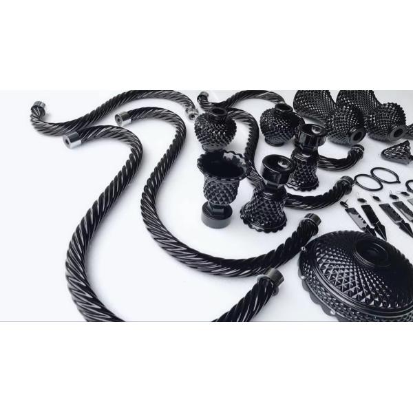 Trending Chandelier Lamps Black Smoke Candle Modern Unique Crystal Chandeliers For Dining Room