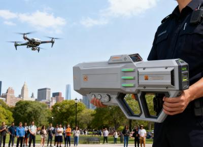 3KM Handheld Drone Jammer Anti Drone Jamming System With 433MHz–6GHz 500m-1500m 30W