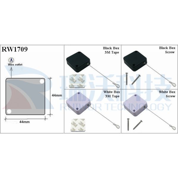 RW1709 Square Security Tether Plus Size Customizable Fixed Loop End