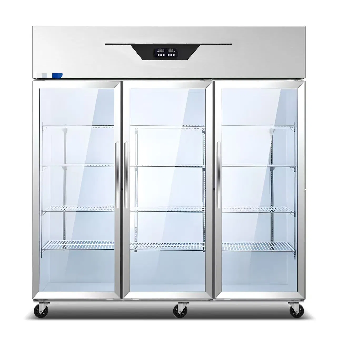 Stainless Steel Commercial Stand Up Freezer 1400L Upright Fridge Freezers For Kitchen