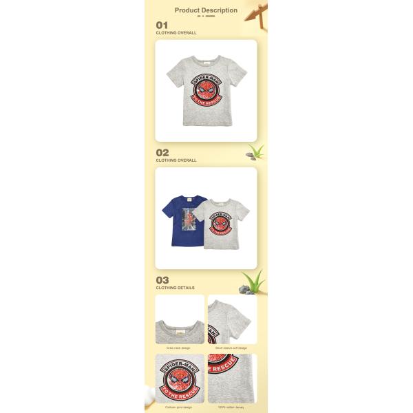 Custom Printed 100% Cotton O-neck Baby T-shirts for Comfortable Skin-friendly Wear