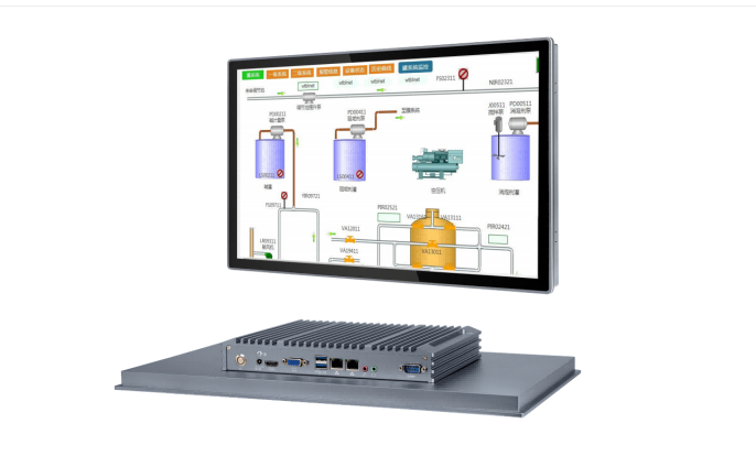 21.5 Inch IP65 Industrial Monitor / Fanless Industrial Panel PC