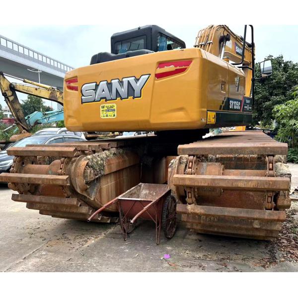 2020 Sany SY135C Excavadora anfibia Crawler Excavadora de pontón 1081 Horas de trabajo