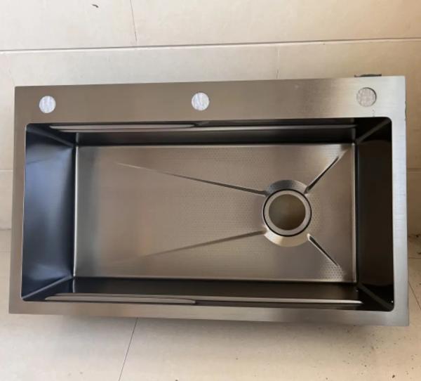 Stainless Steel Single Bowl Kitchen Sink With Drainboard Heavy Duty 304 Stainless Steel Easy Clean Install