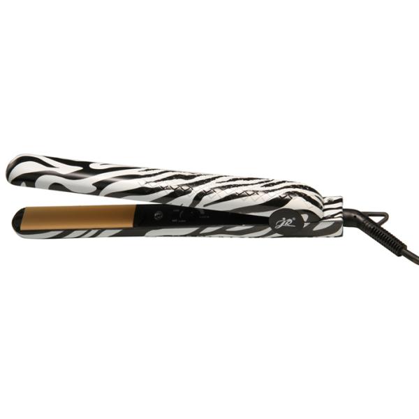 Pure ceramic Black and white zebras temperture control hair straightener iron