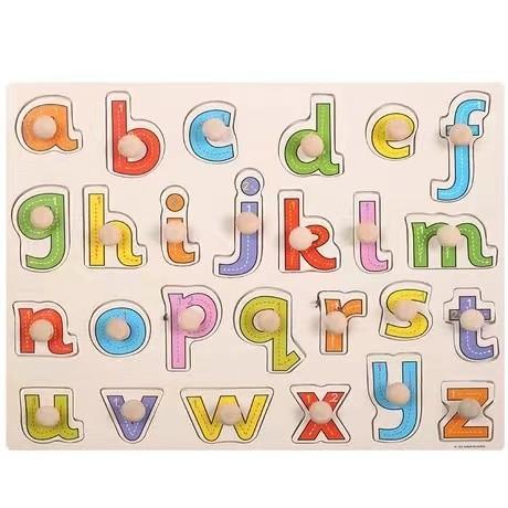 Hand Grasp 3D Montessori Wooden Jigsaw Puzzle For Infant Education