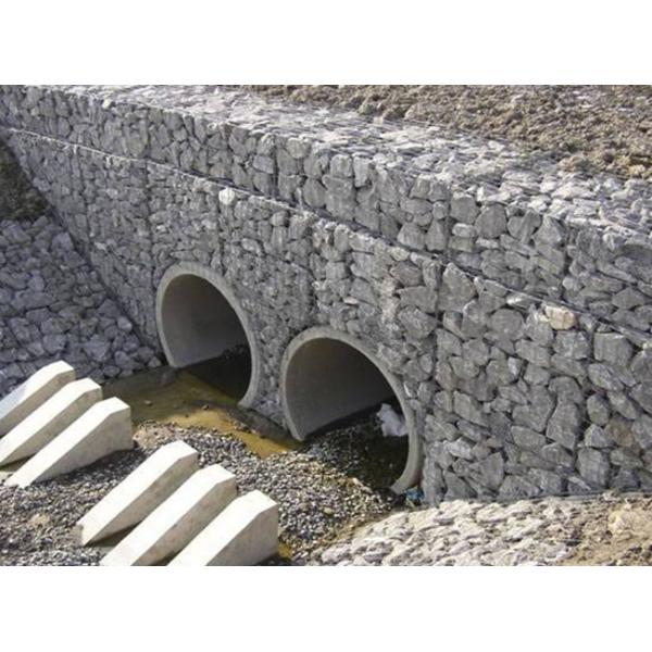 100×120mm Mesh Double Twist Gabion 2×1×1m Galvanized Gabion Boxes
