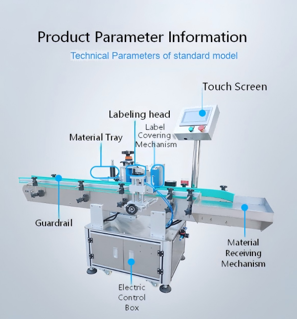 Fully automatic vertical positioning round bottle labeling machine CH-302 wine bottle glass bottle taper bottle adhesive labeling machine