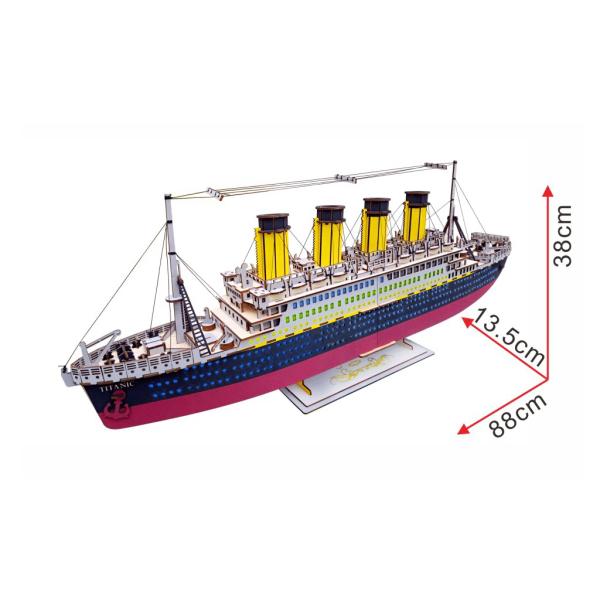 Wooden 3D Puzzle Toy 371 PCS Architectural Model for Adults and Kids Laser Cutting Jigsaw