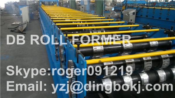 rolo galvanizado aço da plataforma de assoalho da placa 22kw que forma a máquina para o transporte de materiais