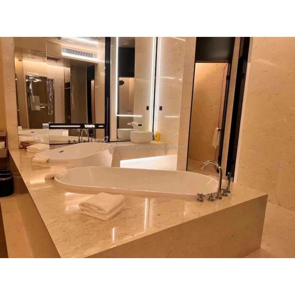 Yunfu Moonlight Beige Marble Perlatino Big Slab for Modern Kitchen Wall and Floor Tile