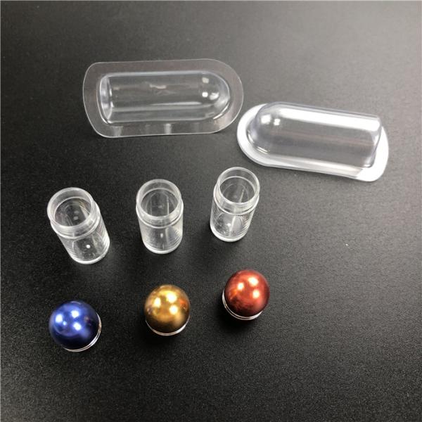 Pill Bottle Clear Small Capsule Bullet Shape Containers With Metal Cap For Rhino Pill