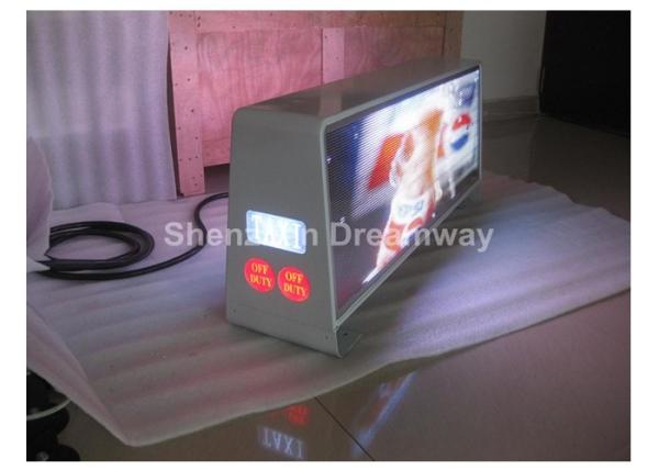 1R1G1B Full Color Car Top Signs / P5 LED Display Screen SMD3528 With USB 3G 4G , DC 12V