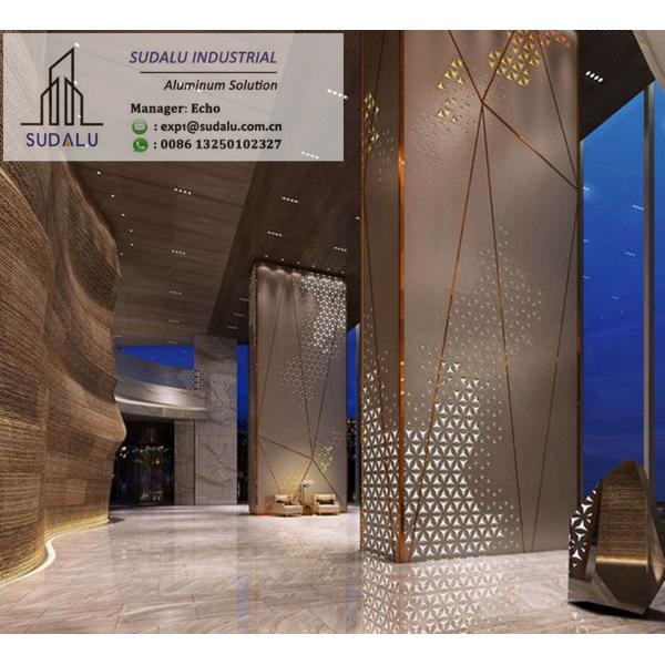 Aluminum Column Cladding Panel Decorative Column Wraps Alumium Perforated Screen