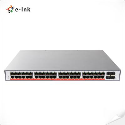 48-Port gigabit controlado RJ45 ao interruptor de rede do ponto de entrada da fibra de 4-Port 10G SFP