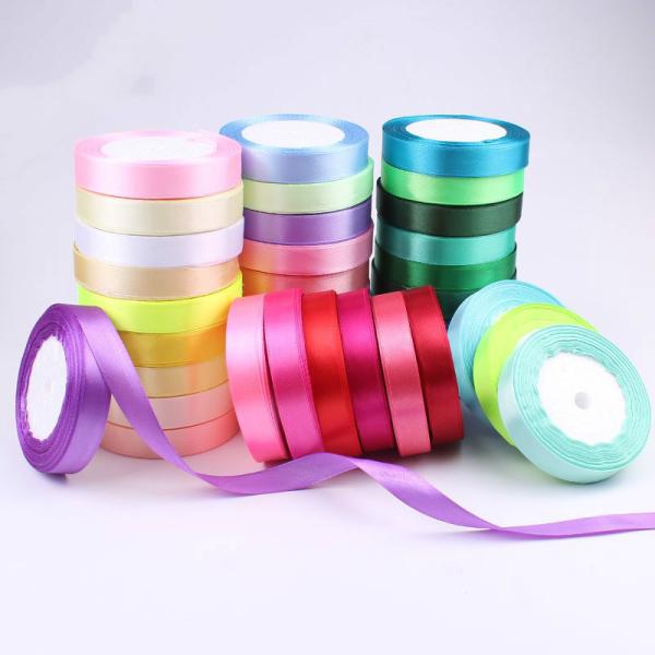 Silk Satin Ribbon And Bow 10mm 38mm Flower Decor Gift Wrapping Birthday Party Decoration