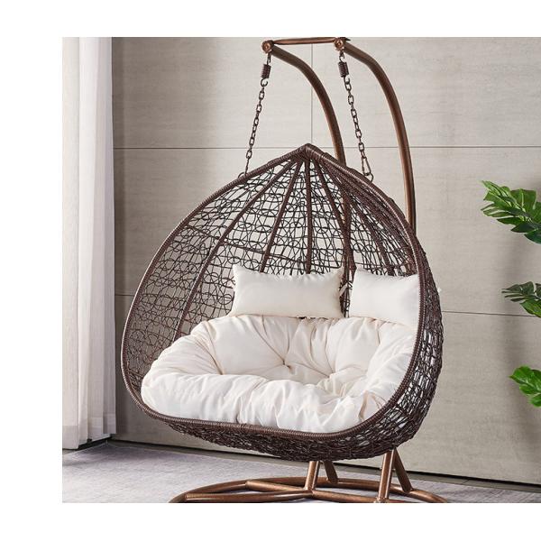 CE BSCI Outdoor Indoor Garden Patio Swing Chair 3 Seater For Hotel And Garden
