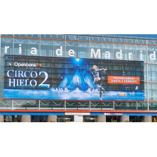 Дисплей СИД новой технологии полного цвета высокой яркости экрана гриля HD P25 P31.25 прозрачный на открытом воздухе делает водостойким