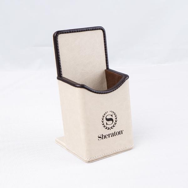 Classic Hotel Bathroom Pu Leather Tissue Box Conference folder