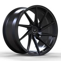 O ouro desconcertado 5x120 forjado preto roda a liga côncava do prato profundo A6061 T6