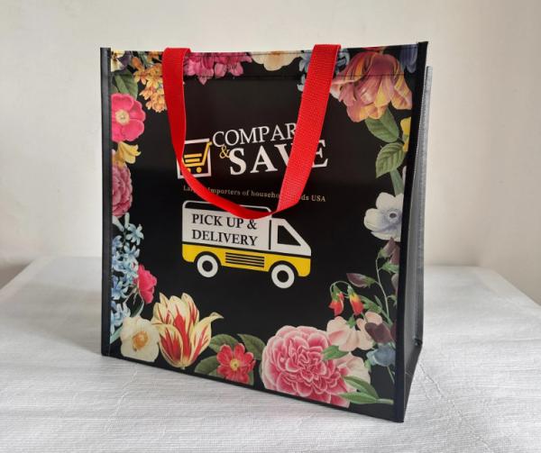 Eco Friendly Recycle Reusable Non-Woven Bag Pp Laminated Non Woven Grocery Bag Fabric Shopping Bags For Shop