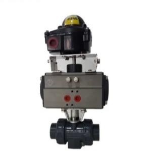 Normal Temperature Soft Seat Ball Valve Electric PVC DC12V DN40 Pn10 Ball Valve