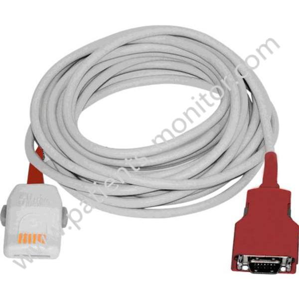Masima 2058 Red PC-04 LNOP Series 20 Pin Connector SpO2 Patient Extension Adapter Cable 4FT/1.2M Medical Equipment