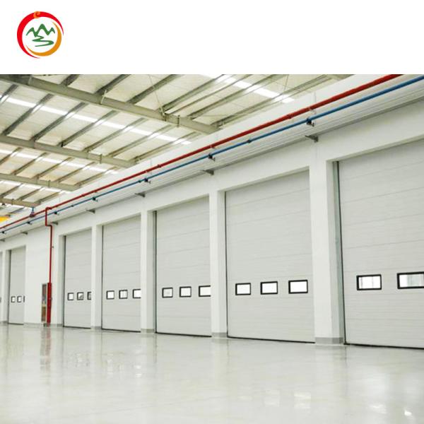 Modern Designed Automatic Sectional Thermal Insulation Steel Overhead Garage Door Manufacturer's Safely Warehouse Application